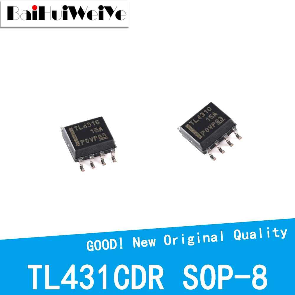 10Pcs/Lot TL431CDR TL431C TL431 Voltage Quasi Base Chip SMD SOP-8 New Good Quality Chipset