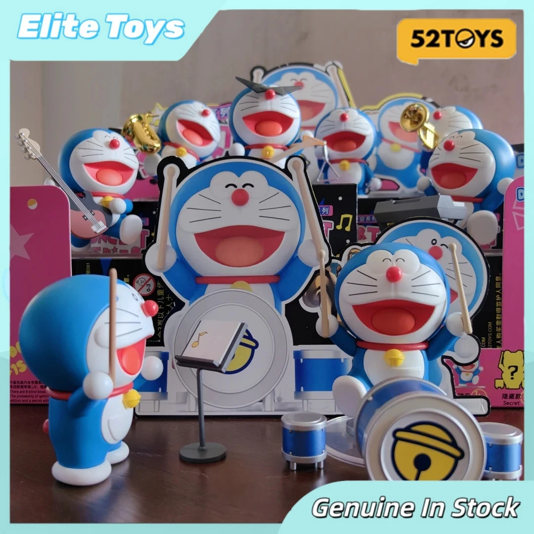 

52TOYS Doraemon Concert Series Trendy Collectible Doll Blind Box Cartoon Figures Desktop Decoration Kids Toys Christmas Gifts