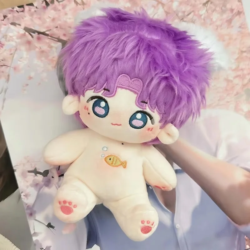 Cute Dress Up Naked Dolls Light&Night Anime Gaming Idol Baby Plushies Dolls Toys Super Star Stuffed Changeable Clothes Gift Toys