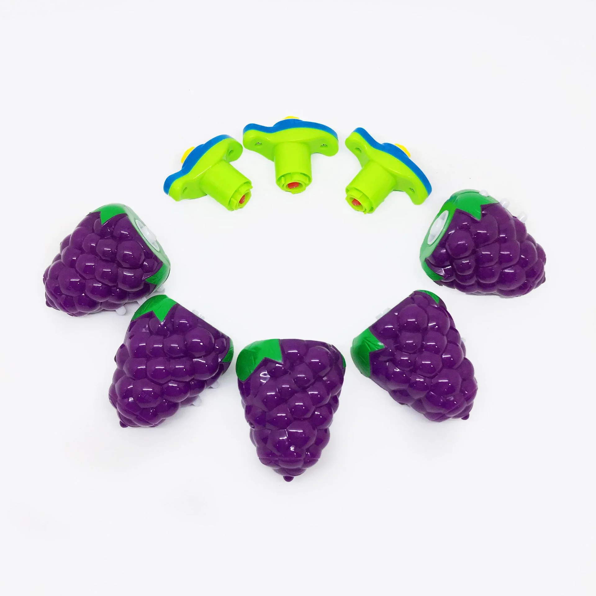 Flashing Spinning Twirl Top Children Light up Toy, Fruit Animal Shapes Heart Crown, LED, Music Gyroscope Launcher Birthday Gift