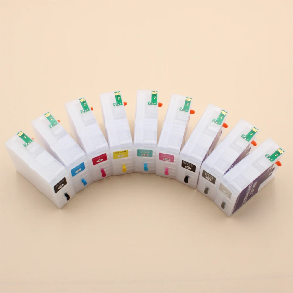 

T5801-T5809 Многоразовый картридж 80 мл для принтера Epson Stylus Pro 3880 3800 3800C 3885 3850 3890 с чипом-сенсором