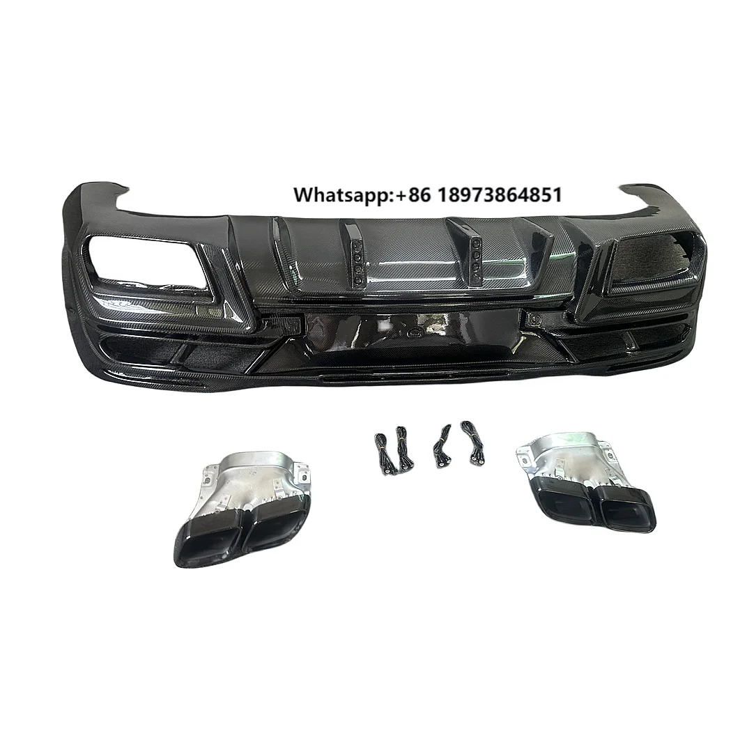 

Carbon Fiber Rear Lip Diffuser with Exhaust Tips Protector for Mercedes Benz GLE Class W292 GLE350 GLE63 AMG Coupe 2016-2019