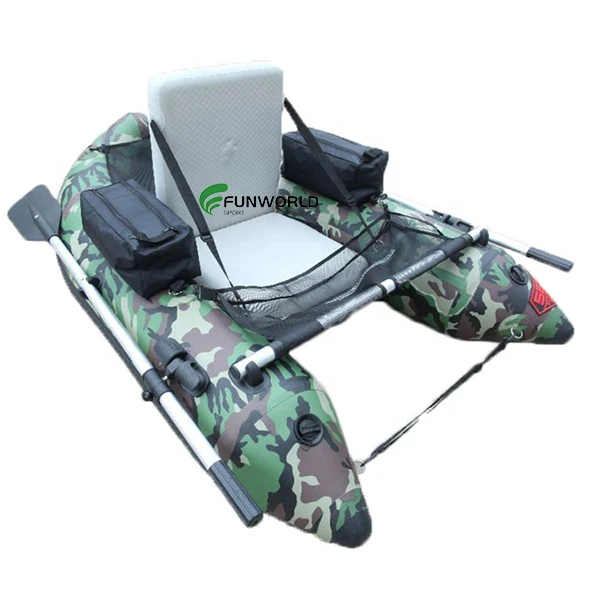 IFUNWOD 2.3m Small Tender Foldable Aluminum Floor Inflatable Rowing Boat with heat welded pvc seam