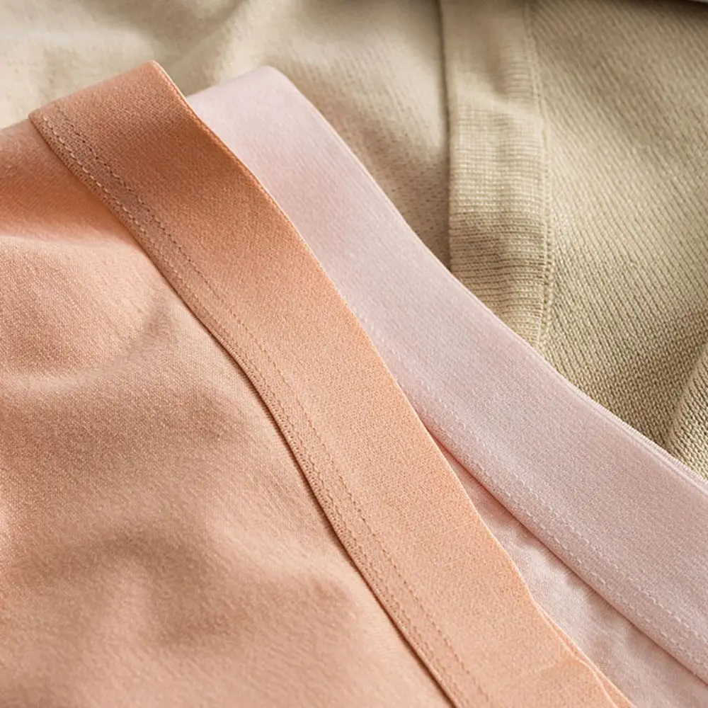 5 قطع بسيطة منتصف الخصر بلون سراويل القطن المنشعب رقيقة سلس ملخصات الملابس الداخلية نمط الطقس الملابس الداخلية للنساء سيدة