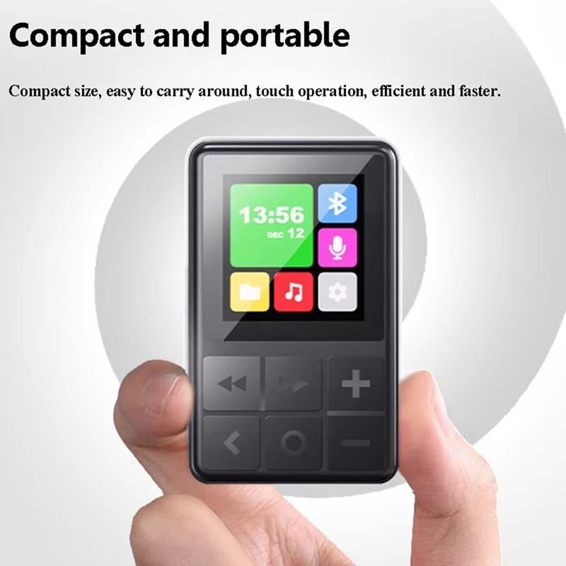 Mini Pocket Hifi MP3 Player TFT Colorful Screen Bluetooth 5.3 Walkman HD Recorder Timed Shutdown TF Card Music Player