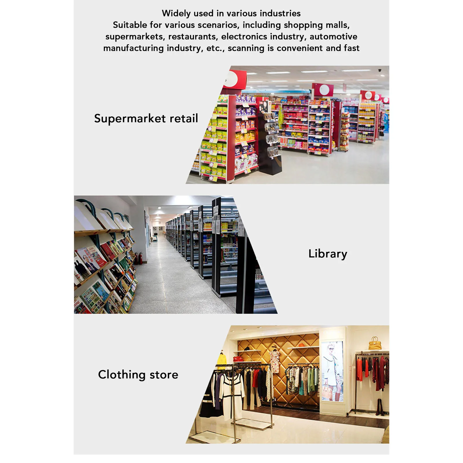 Scanner de código de barras 1D 2D 2.4G BT USB Leitor de código de barras Destop sem fio e com fio com suporte dobrável para supermercado de varejo