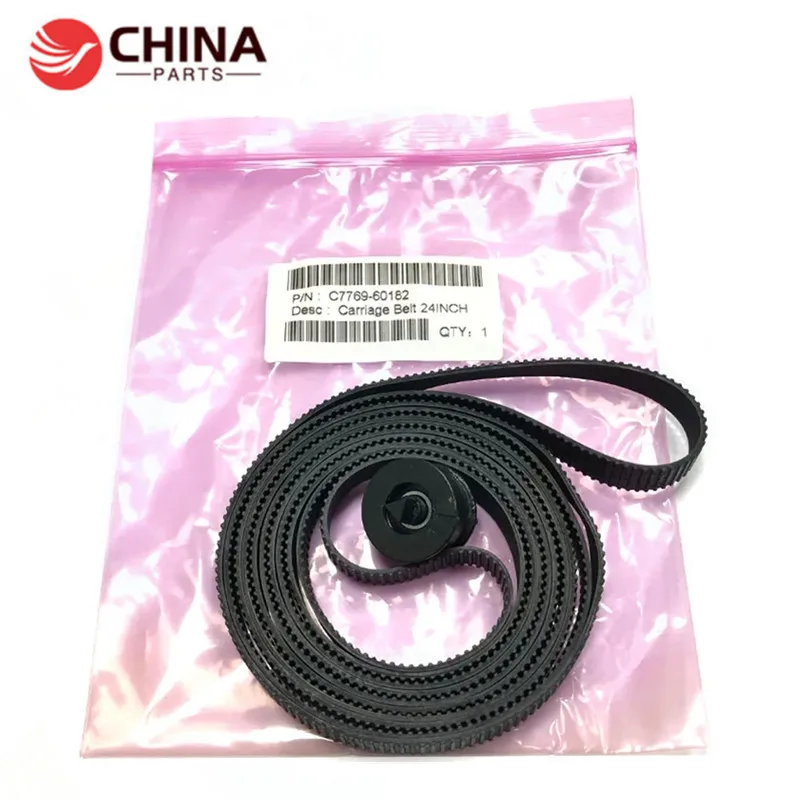 C7769-60182 Carriage Belt with Pulley 24'' 24 inch A1 for HP DesignJet 500 500PS 510 510PS 800 800PS Plus 4500 820 MFP 4020 T620