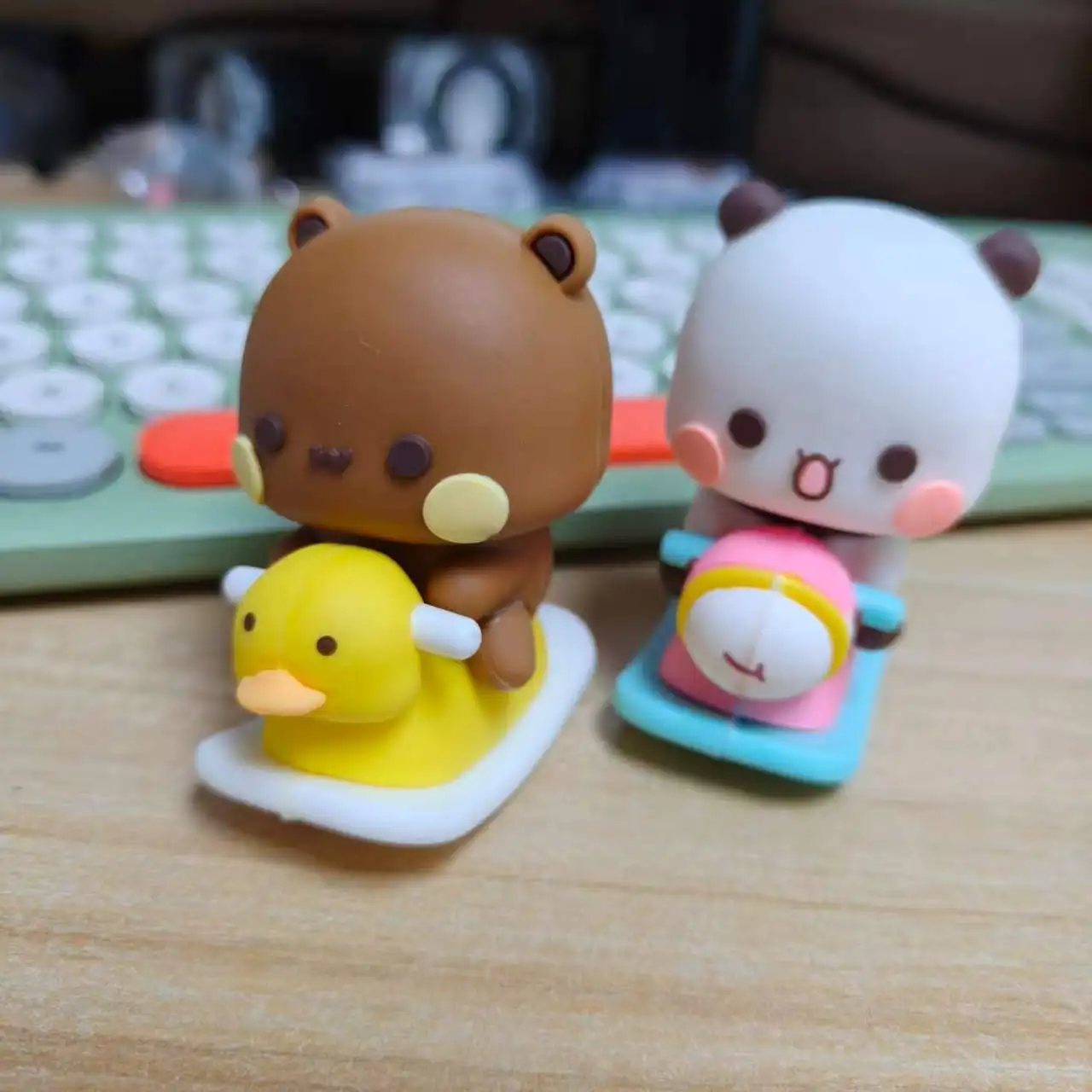 

New Bubu And Dudu Panda Bear Figure Doll Action Figures Toy Collection Ornaments Fans Gift