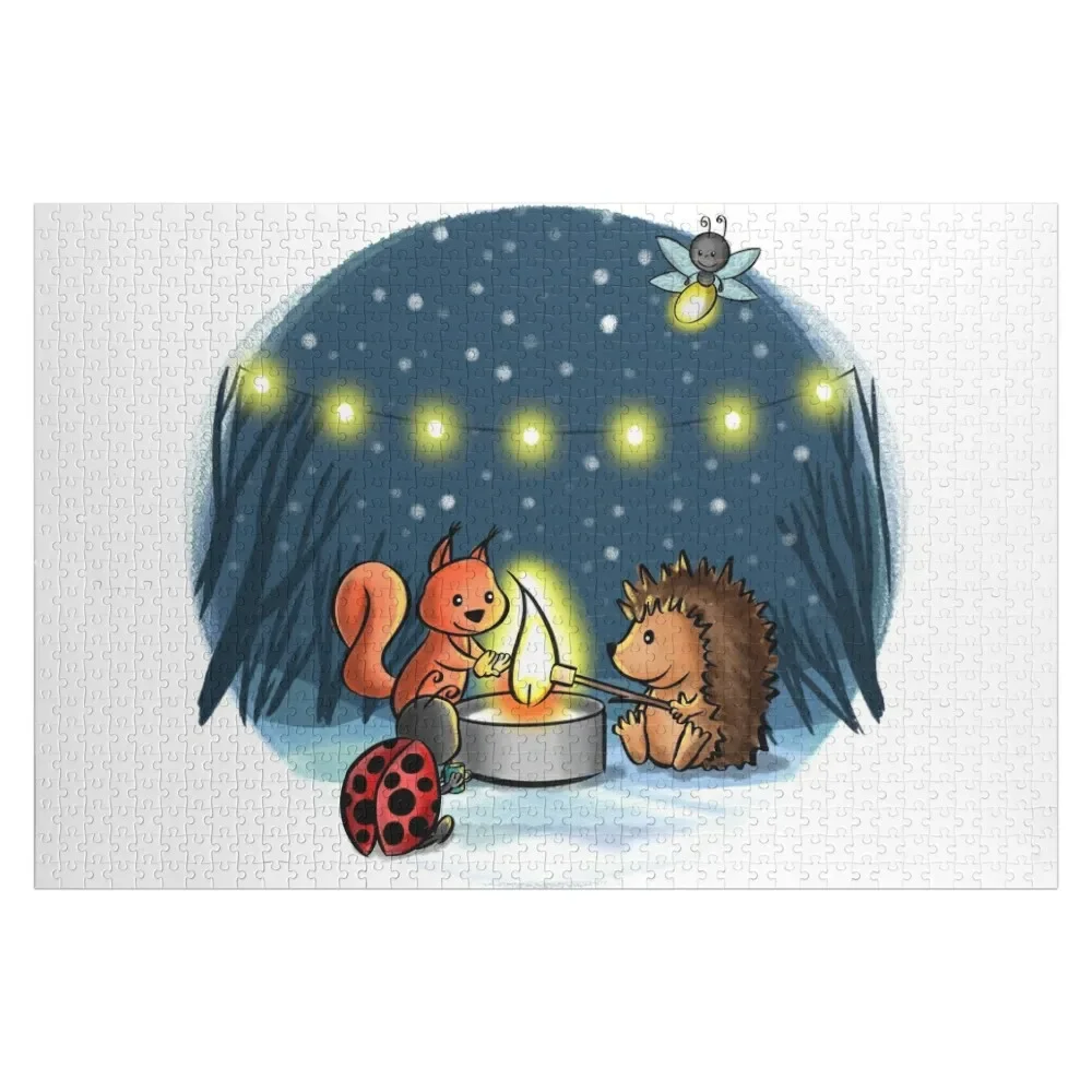 

Evening mood with animal friends in the snow Jigsaw Puzzle Woodens For Adults Personalized Toddler Toys Puzzle