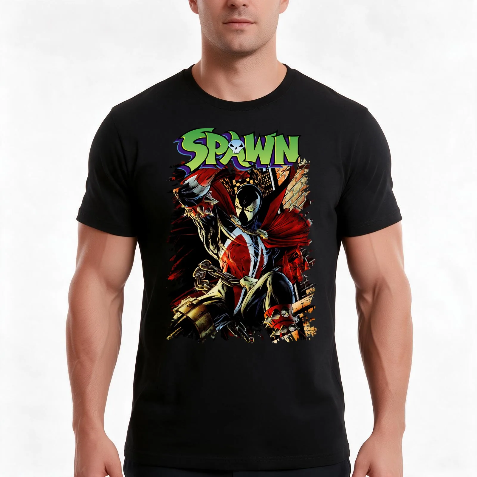 Spawn Essential gift gift T-Shirt, Summer Casual Cotton Tee, Oversized Streetwear Tops, Vintage Graphic Print, Unisex Men Women