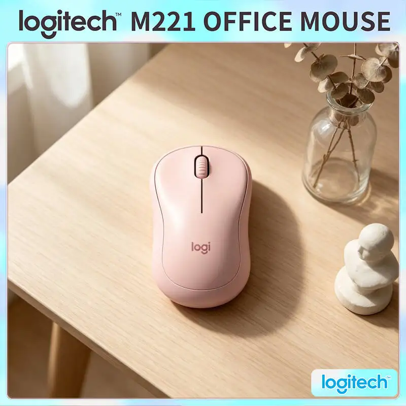 

Logitech M221 Ergonomic Wireless Mouse - Lightweight Build, 10m Range, USB Plug-and-Play, Compatible with Windows Mac Linux PCs