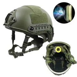 Casco táctico de corte alto balístico ACH, armadura corporal a prueba de balas, núcleo de aramida, casco de seguridad NIJ IIIA MICH FAST 2000B