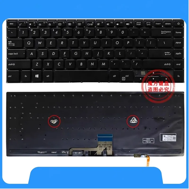 

Новая американская клавиатура для ASUS UX530UX U5100U UX580 UX550 UX560 U5800 G VD VE UN, подсветка клавиатуры ноутбука