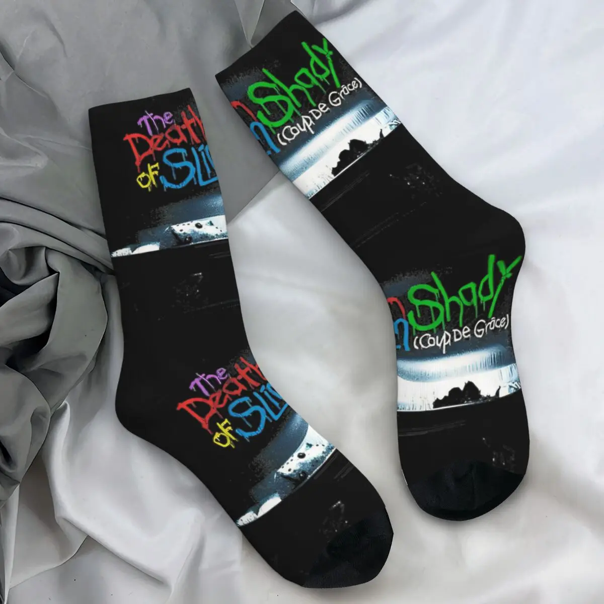 

Rapper Eminem New Album Singer Stockings Men Socks High Quality Elegant Socks Autumn Climbing Anti Slip Design Socks Gift