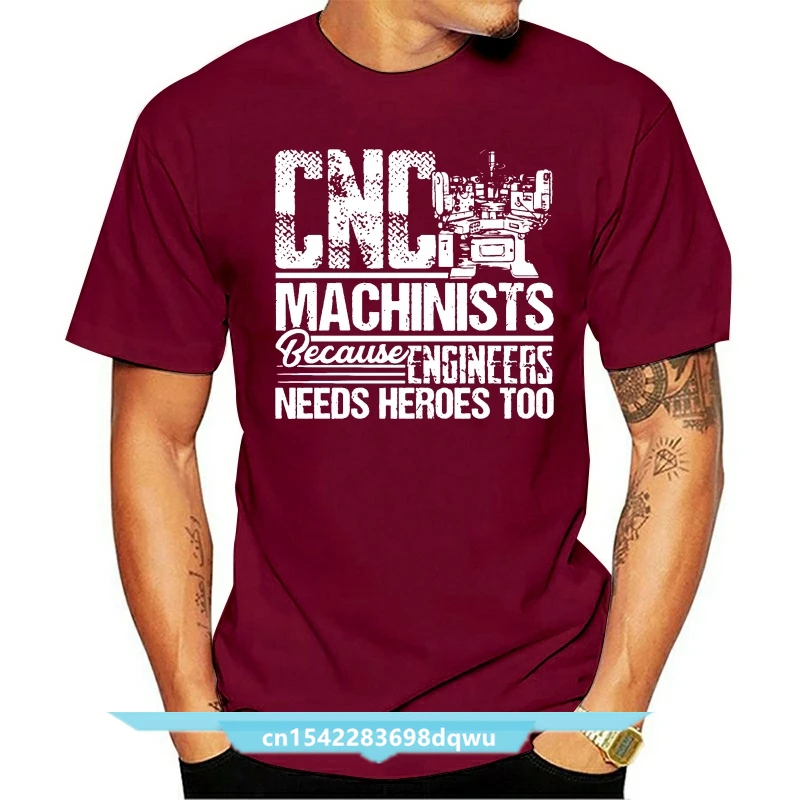 

Men's I'm A Proud CNC Machinist T Shirt Print Tee Shirt Round Collar Homme Anti-Wrinkle Building Summer Leisure Shirt