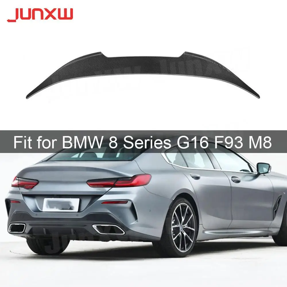 Dry Carbon Fiber Rear Trunk Spoiler Boot Lip Rear Bumper Wing for BMW 8 Series G16 F93 M8 Sedan 4 Door 2020 UP Car Styling