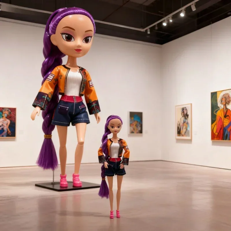 دمية لطيفة على شكل مجموعة K-POP Demon Hunter Girl لعام 2026، Lumimilazoi، هدية عيد الميلاد، مع مفاصل متحركة، دمية على شكل إنسان #6