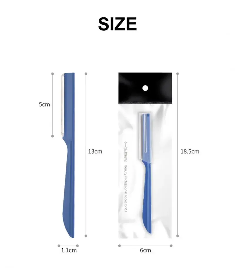 1/3pcs Rasoio sopracciglia Rasoio per sopracciglia Lama di rasoio Eye Brow Shaper Viso Rasoio di rimozione dei peli del viso per le donne Strumenti di trucco di bellezza