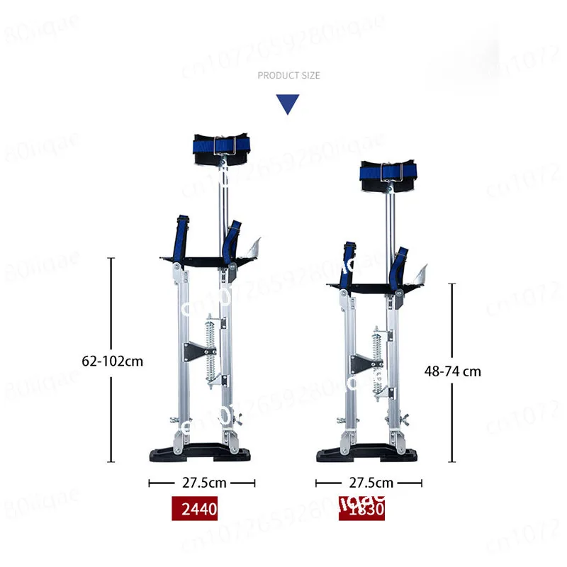 

Painter Tool Stage Props Professional Aluminum Alloy Plastering Stilt Ladder Adjustable Plastering