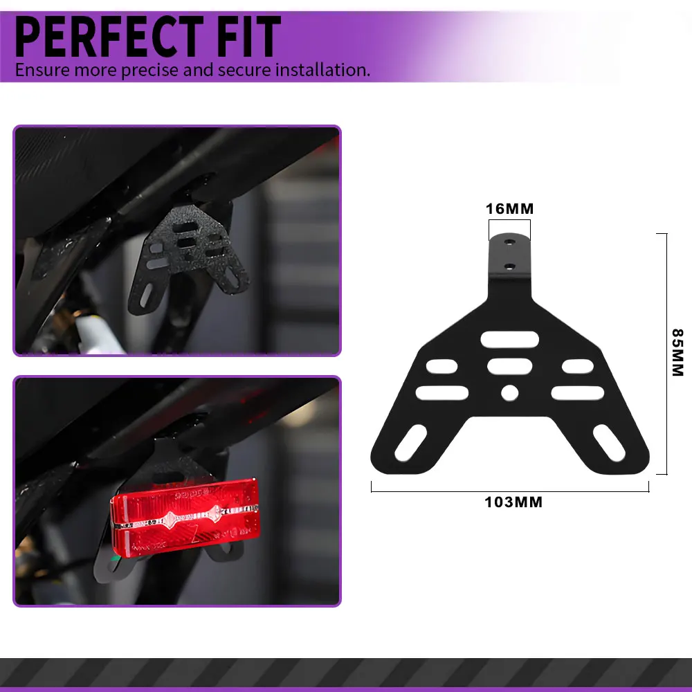 Rear Tail Light Bracket Holder Licence Plate Holder For SURRRON Sur-Ron Lightbee S X Electric E-Bike Dirt Bikes Aluminum