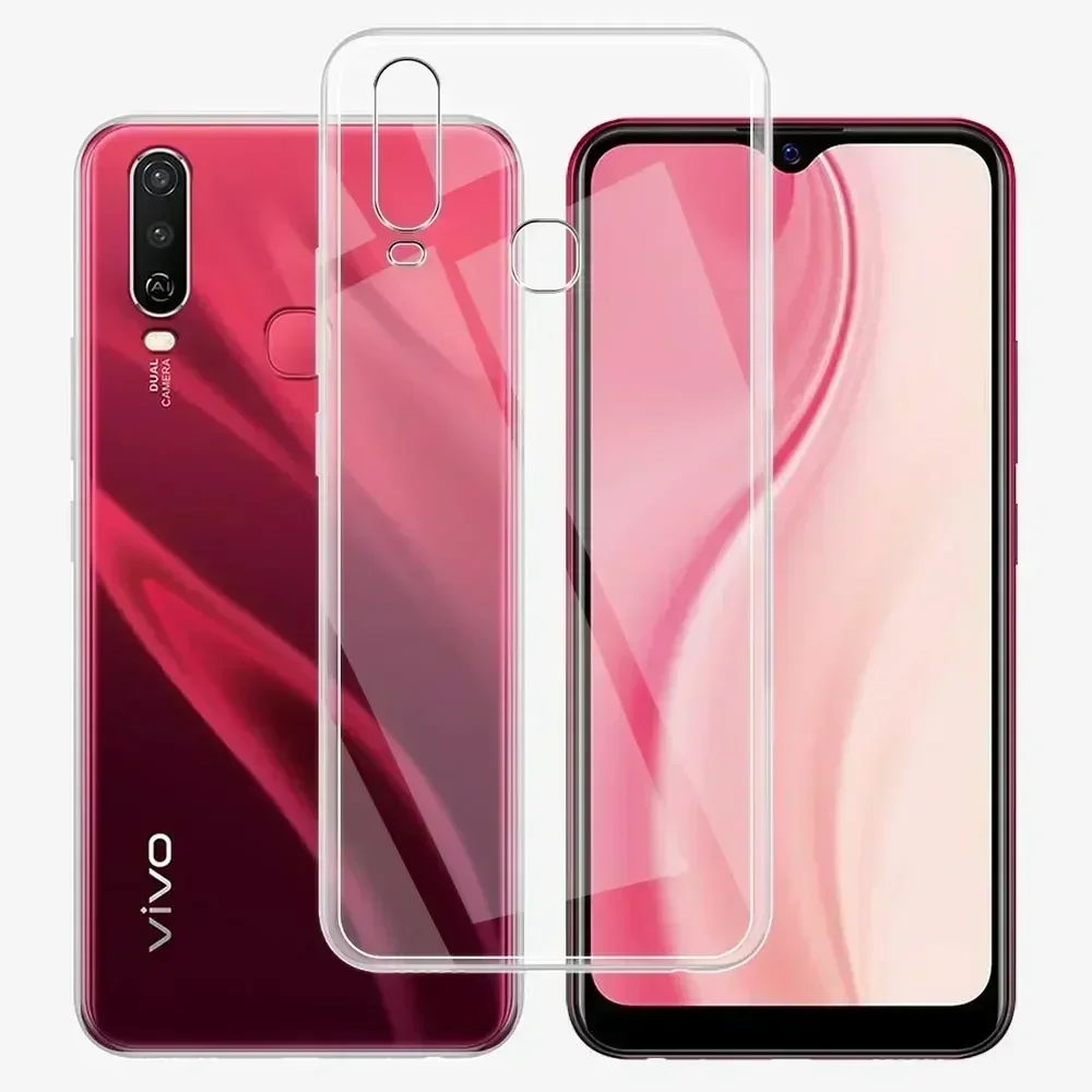 For vivo 1906 Case Soft Silicone Cover For Vivo 1904 Phone Cases For Vivo 1940 1941 Clear Shockproof Protect Bumper Coque