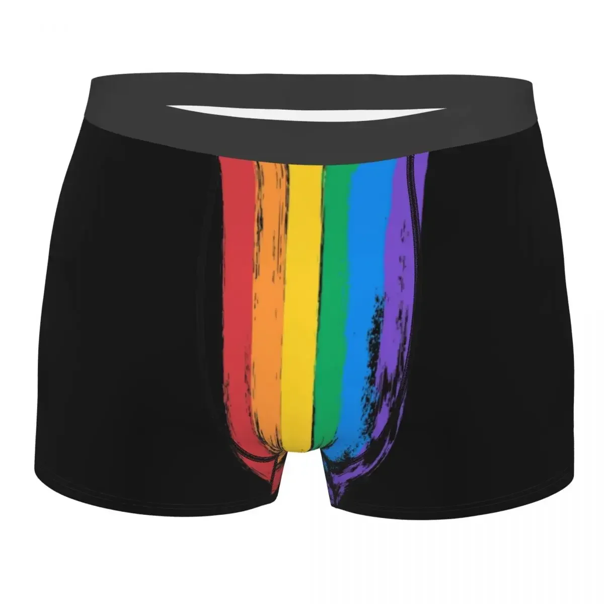 Mannen Boxershort Slipje Pride Vlag Lgbt Zacht Ondergoed Lgbtq Queer Lesbische Homo Biseksuele Aseksuele Man Grappig S-XXL Onderbroek