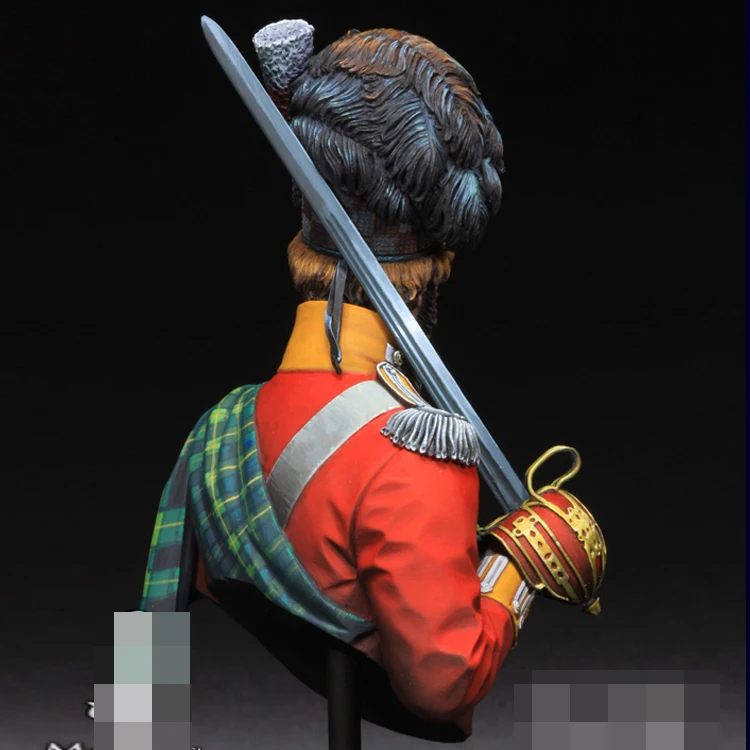 فوج GK لنموذج تمثال القدم ، طقم غير مصبوغ وغير مُجمع ، GK Gordon Highlanders ، ، ، من الفوج الثالث