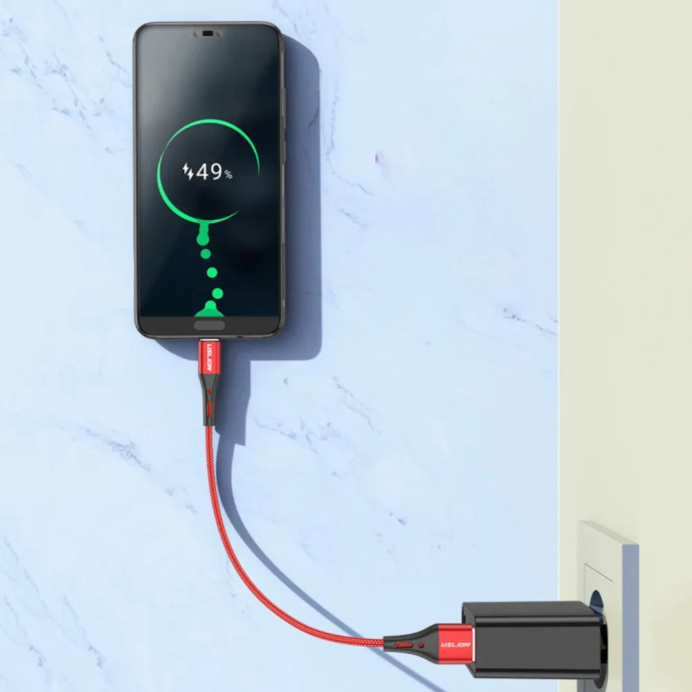 Data Cable USB Type C Cable Fast Charging High-Speed Micro USB Cable 0.5/1/2/3m Braided Fast Charging Wire Phone Charging