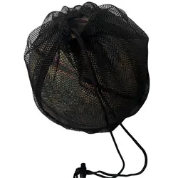 Borsa portaoggetti per palline sportive borsa per palloni da calcio borsa portaoggetti per palline in rete resistente con tracolla con coulisse per pallavolo da basket per lo sport