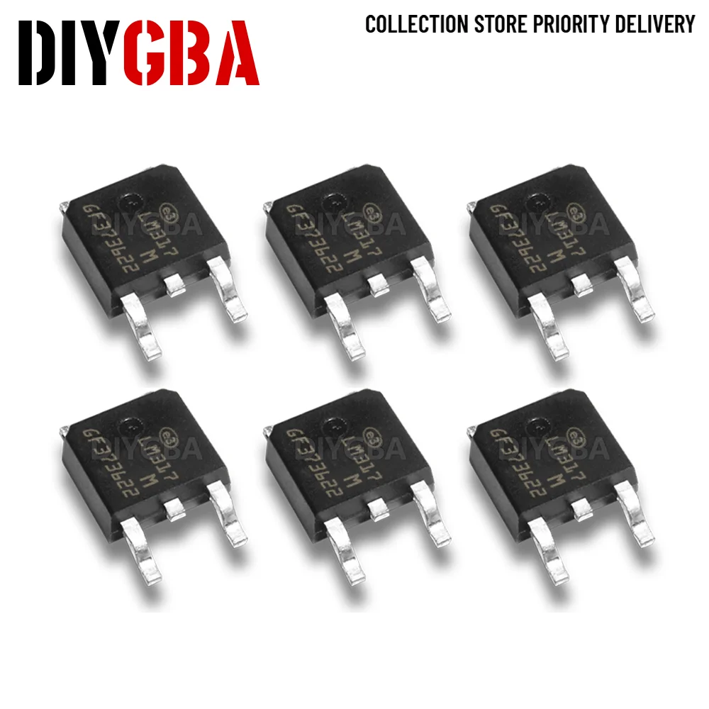 10 unids/lote LM317M TO-252 LM317 LM317MDT regulador positivo adj Reg 3 terminales