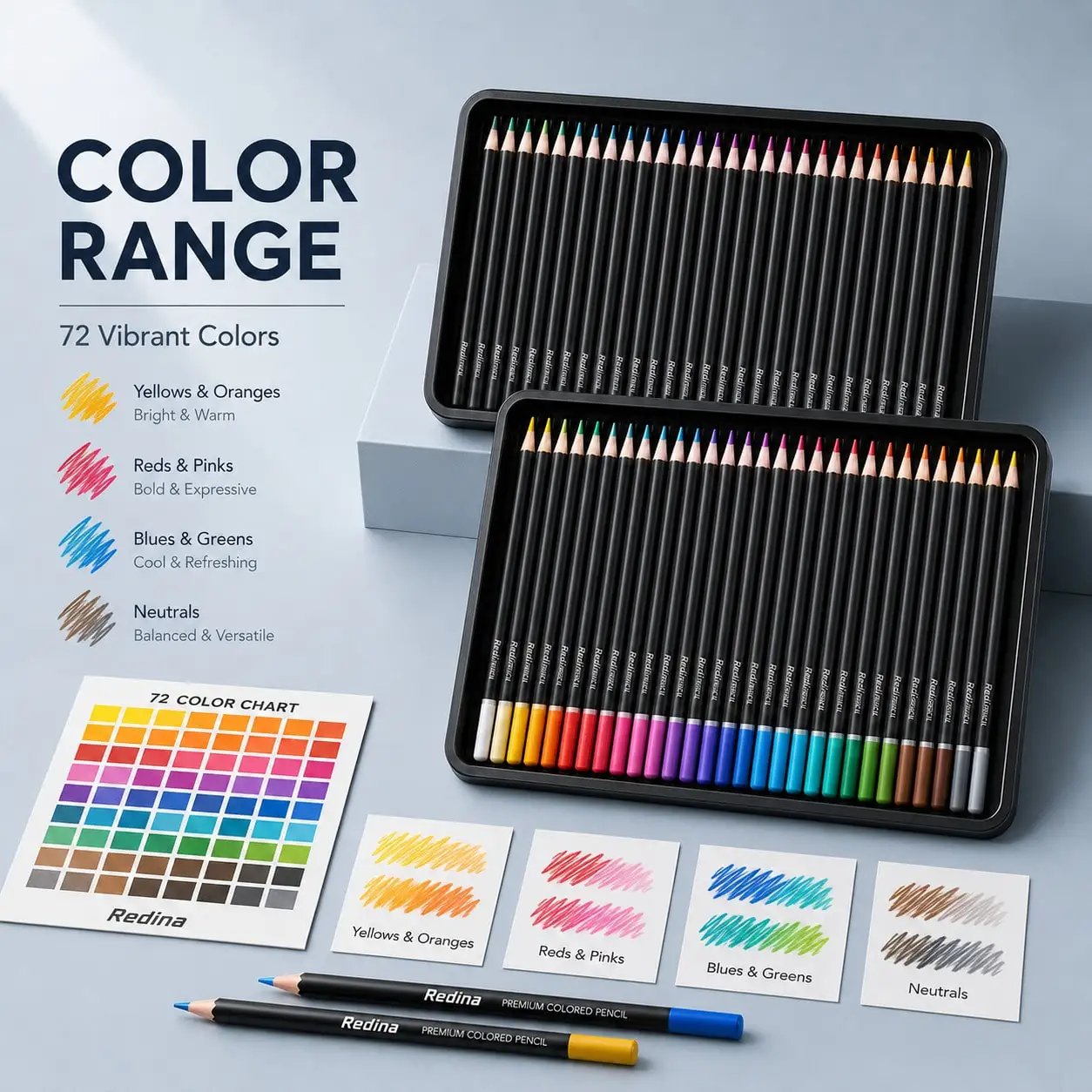 72-Color Professional Oil-Based Colored Pencils Set - Artist-Grade Drawing Pencils For Adult Coloring Books, Sketching & Shading - Rich Pigment, Smooth Blending, Durable Lead - Premium Art Gift For Artists & Hobbyists ss260526155004317897985