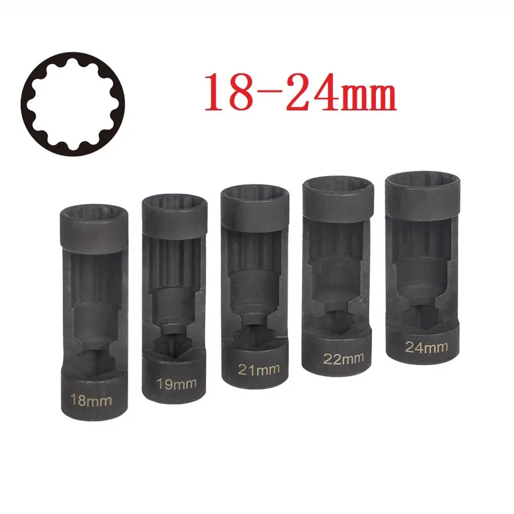 1pc Strut Nut Socket Set 12 Point Sockets 1/2in Drive Notch Sleeve Impact Socket Removal Tools For Car Repair Tool 18-22mm