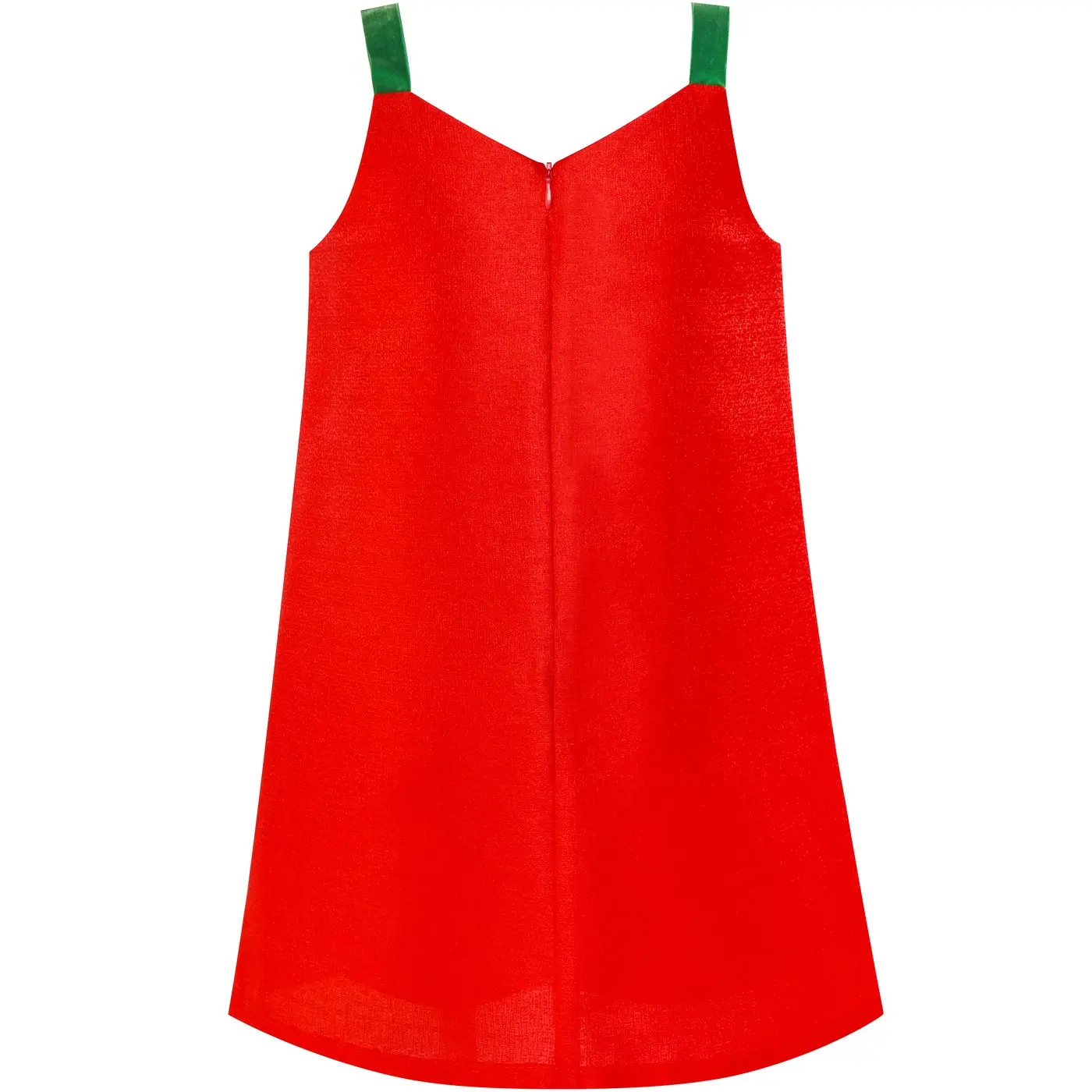 Girls Dress A-line Tank Red Green Reindeer Snow Christmas Holiday