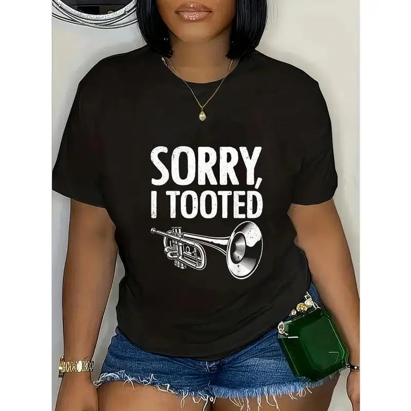 

Funny I Tooted T-shirt Sarcastic Saying Graphic Tee Humorous Fart Joke Shirt Adult Humor Musical Instrument Tops Gag Gift