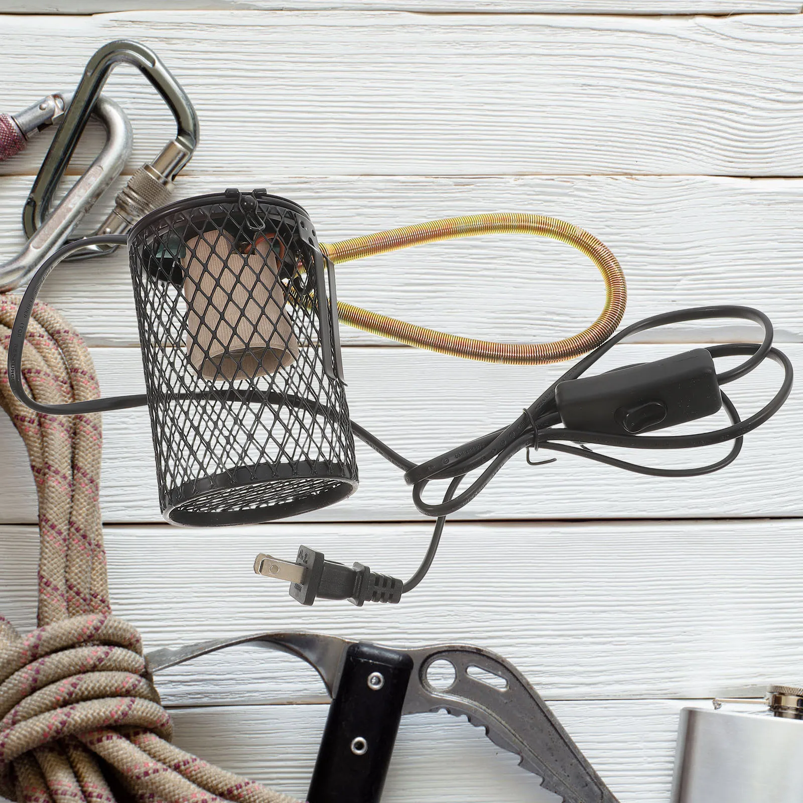 

Pet Heating Lamp Anti-Scalding Net for Reptile Lizard Parrot Turtle Cage Heat Lamp Safety Cover Reptile Heating Lampshade with