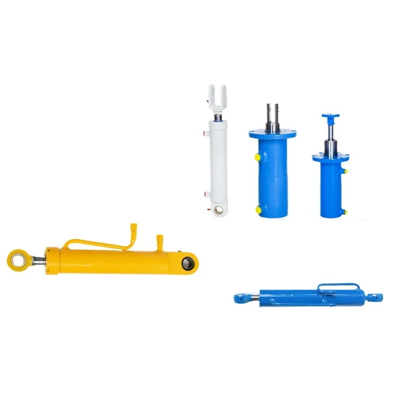 Large and small 5T hydraulic cylinder tie rod telescopic piston single and double acting cylinder