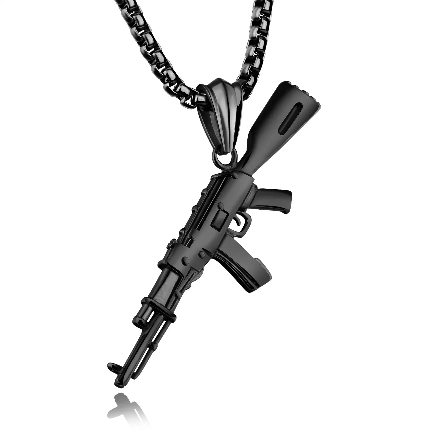 

Fashion Creative Accessories, Trendy Men's for Necklaces, Personalized AK Rifle Pendants