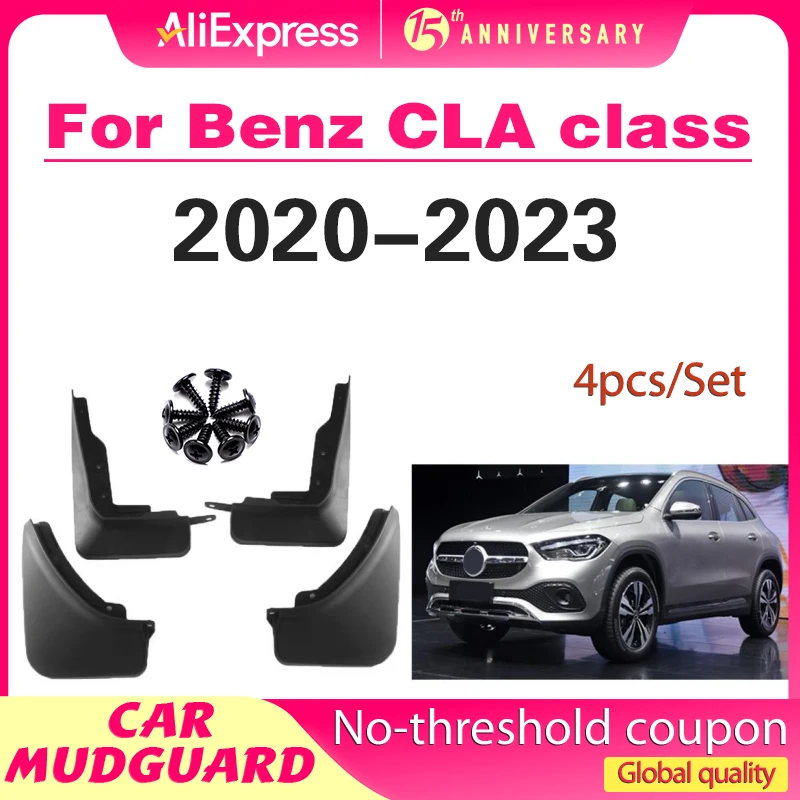 

Suitable for 2020-2023 Mercedes Benz GLA car tire anti splash mudguard soft rubber mudguard modification accessories