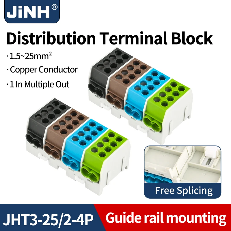 Direct Splice Honeycomb Connector JHT3 Power Distribution Block, Screw Terminal Junction Box Without Busbar