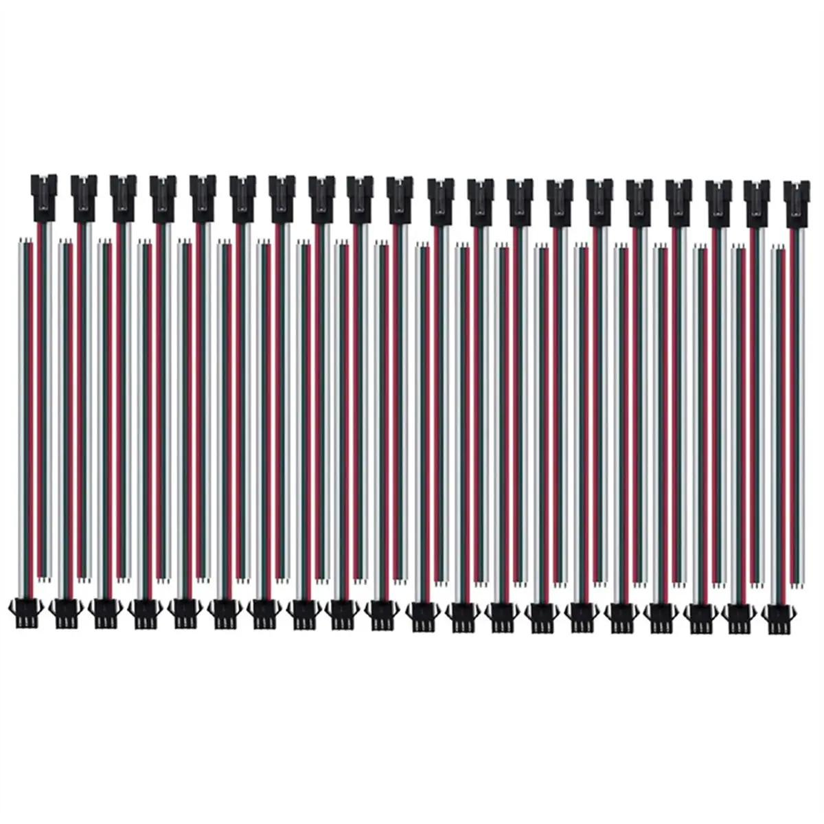 Y275A J~20 Pairs JST SM 3 Pin Connectors for WS2812B WS2811 WS2812 WS2814 SK6812 FOCB CCT LED Strip Female Male 15cm