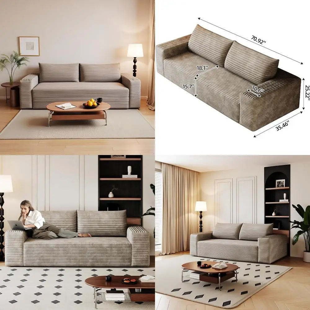 Compact Couches for Tight Spaces: Easy Assembly Love Seat Sofa for Apartments and Living Rooms