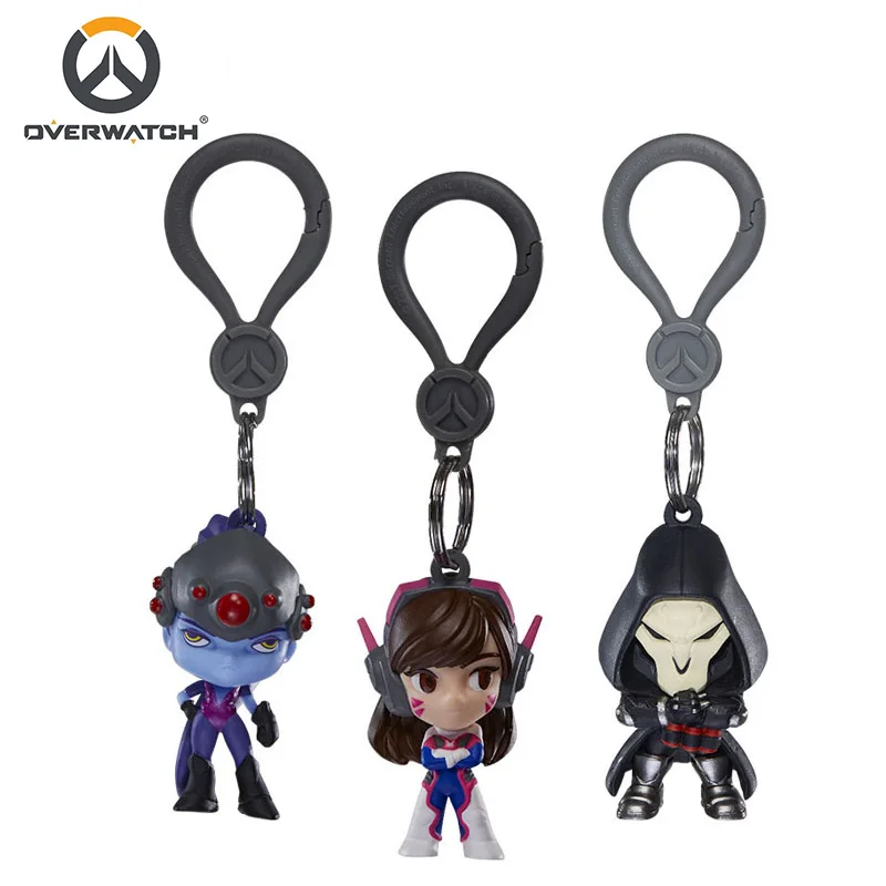 Blizzard  CutebutDeadly Desk Toy Keychain DVA Charia Reaper Lucio Collectible Figures Anime Entertainment Souvenir view 3