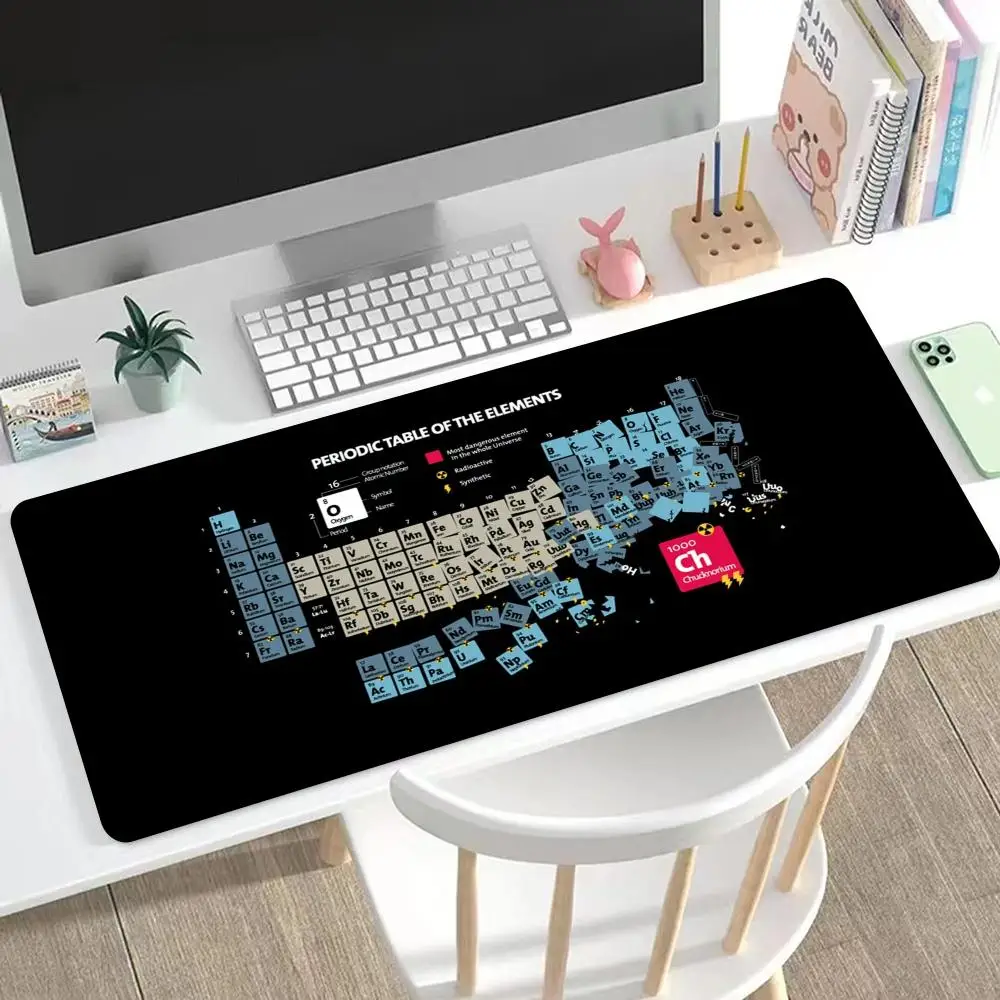 Gaming Mausepad 900x400 Large Periodic Table of Chemical Elem Mouse Pad xxl Anti-slip Mousepad Gaming Keyboard Desk Pad Mat PC