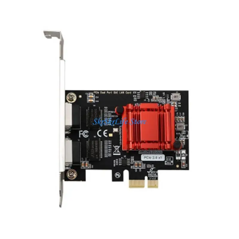E65E PCI-E 듀얼 기가비트 서버 카드 PCI Express 이더넷 어댑터 1000Mbps