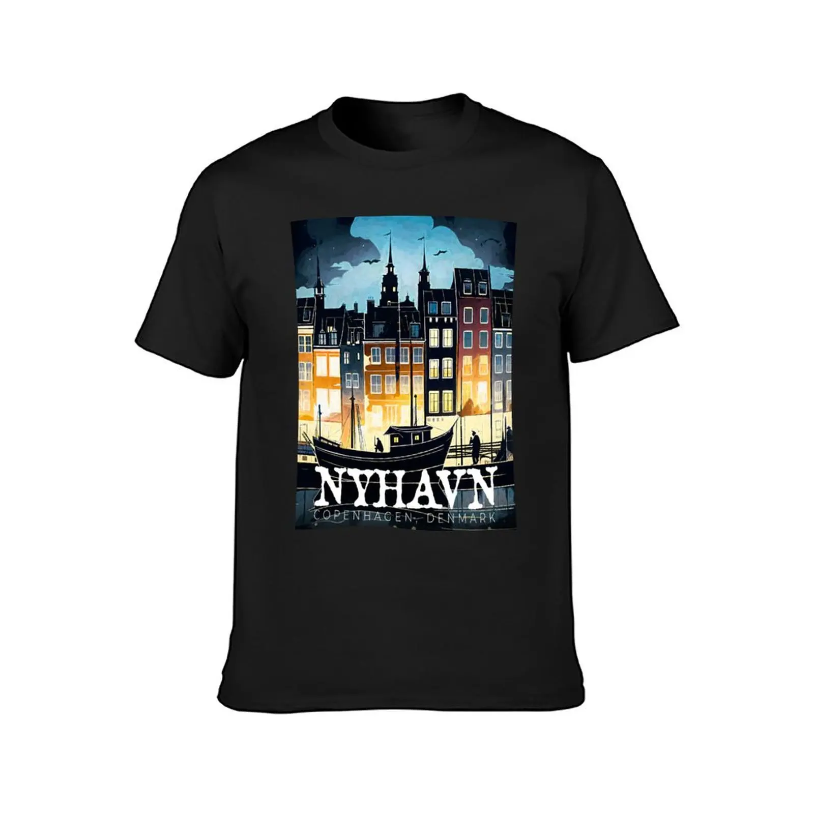 Nyhavn by Brian Vegas T-Shirt anime cute clothes customs funnys workout shirts for men