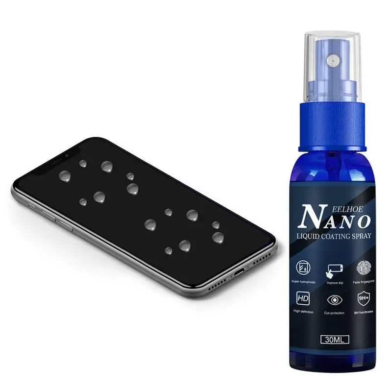 Phone Screen Nano Coating Agent Liquid Protector Spray Anti-Fingerprint Anti Scratch Hydrophobic Polish For Smartphone Tablets