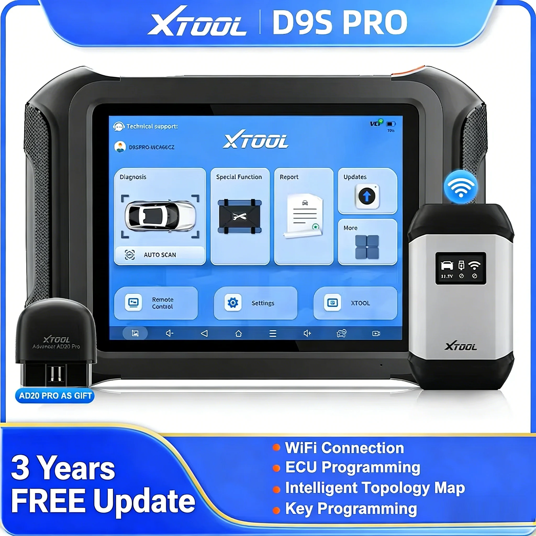 مُحلِّل شامل لجهاز XTOOL D9S PRO: أفضل أداة تشخيصية لسياراتك بمواصفات متطورة