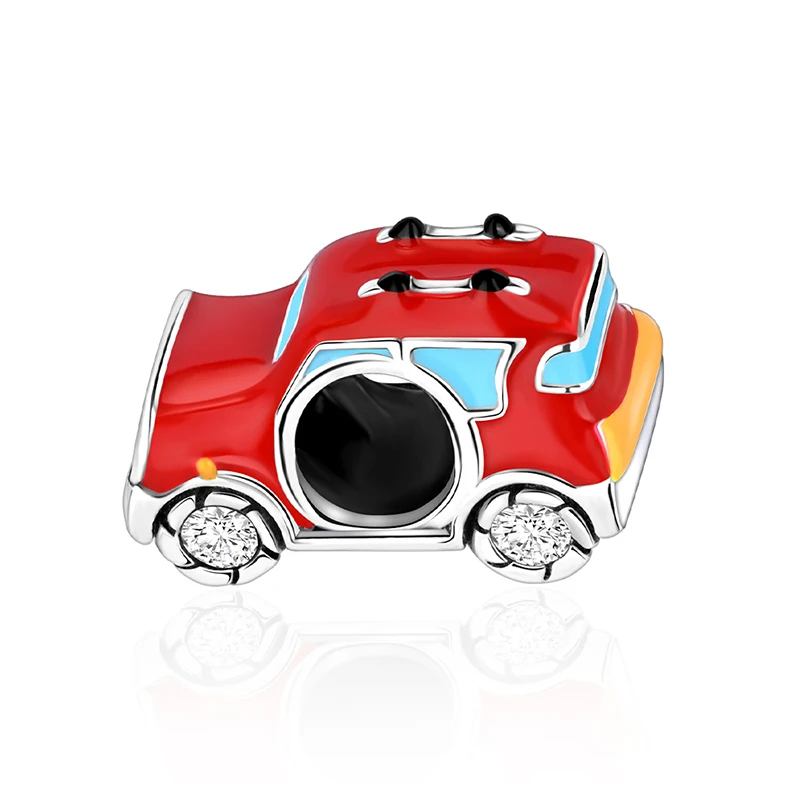 

Ahthen 925 Sterling Silver Hot Sale Beads Carriage Dangle Charm fit Snake Chain Bracelets Necklaces for Women Jewelry Making