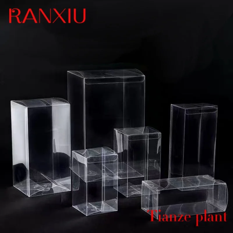 Custom Transparent Plastic Pvc Box Folding Pet Packaging Box Gift Folding PET PVC Transparent Plastic Box