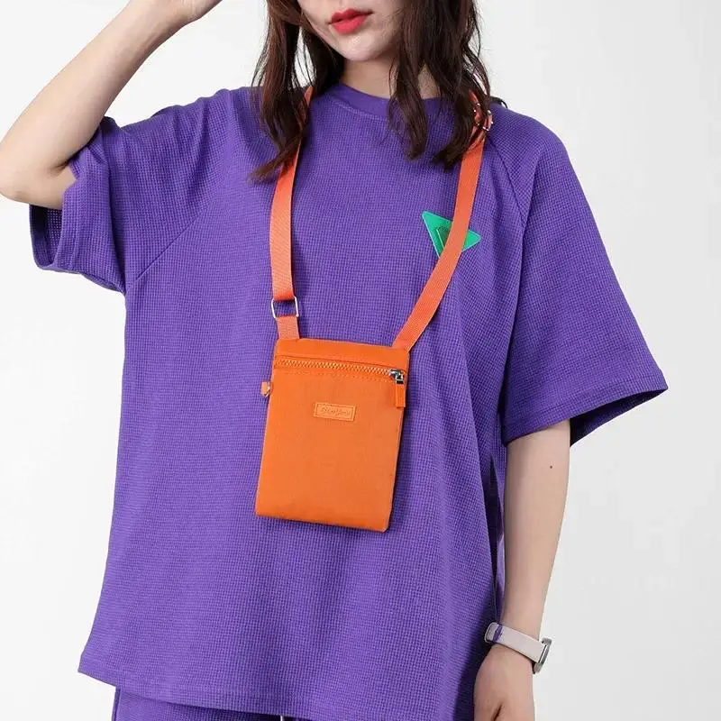 Mobile PhoneBag, Women's CrossbodyBag, New Korean Version Nylon ClothBag, Casual Single Shoulder Small SquareBag, Hanging Ne
